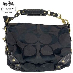 Coach Carly Signature Hobo Handbag